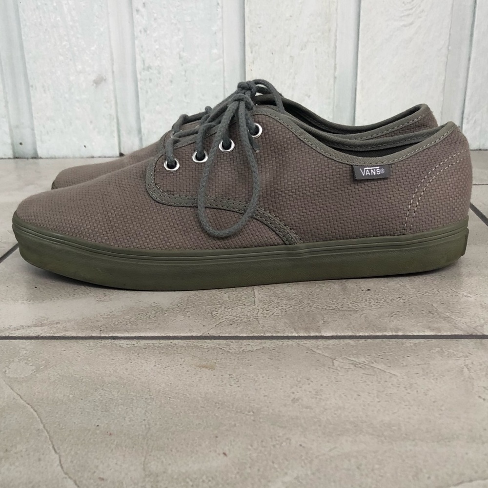 Gray hemp men’s vans sneakers